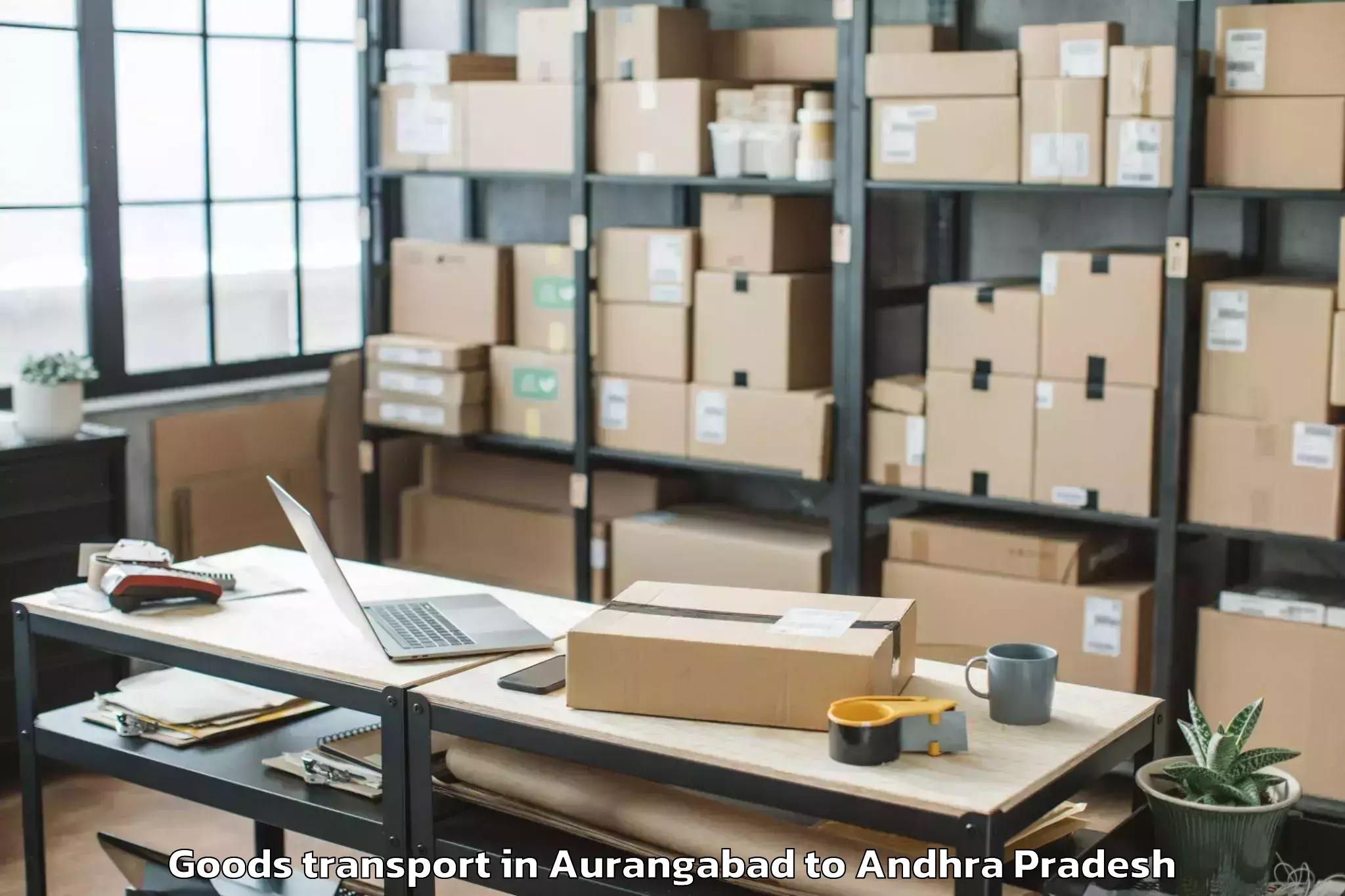 Comprehensive Aurangabad to Vissannapeta Goods Transport